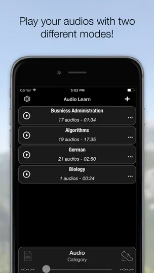Screenshot von Aumody - Audio Memo Study auf dem iPhone 3