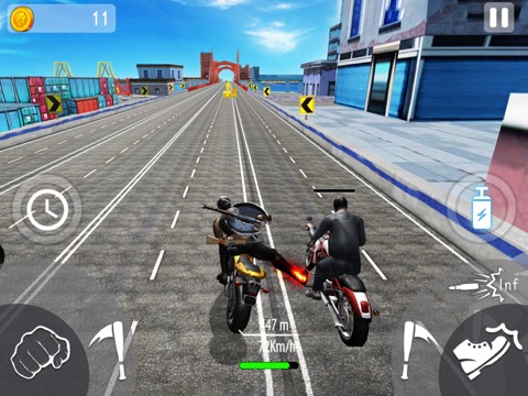 Crazy Moto- Bike Shooting Gameのおすすめ画像1