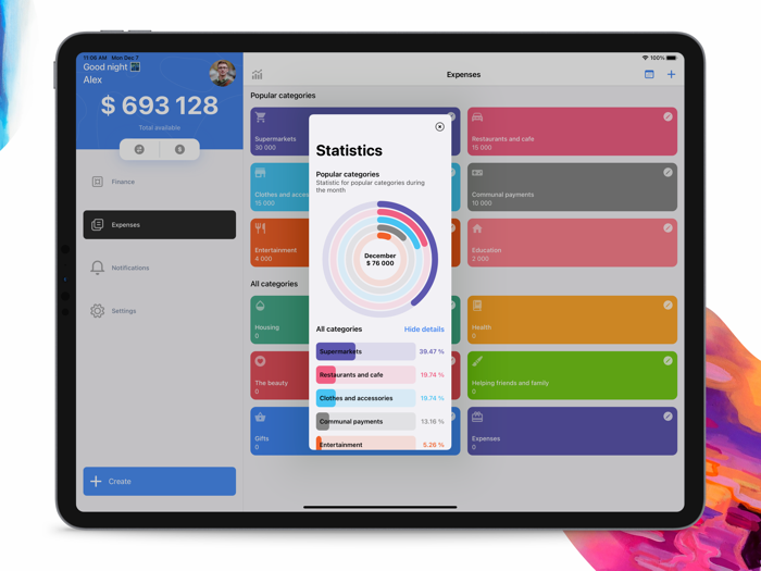 Plan-finance budget expenses