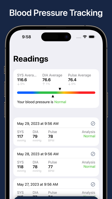 Blood Pressure Monitor Connect Screenshot