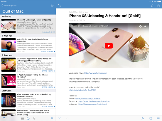 News Explorer iPad app afbeelding 8