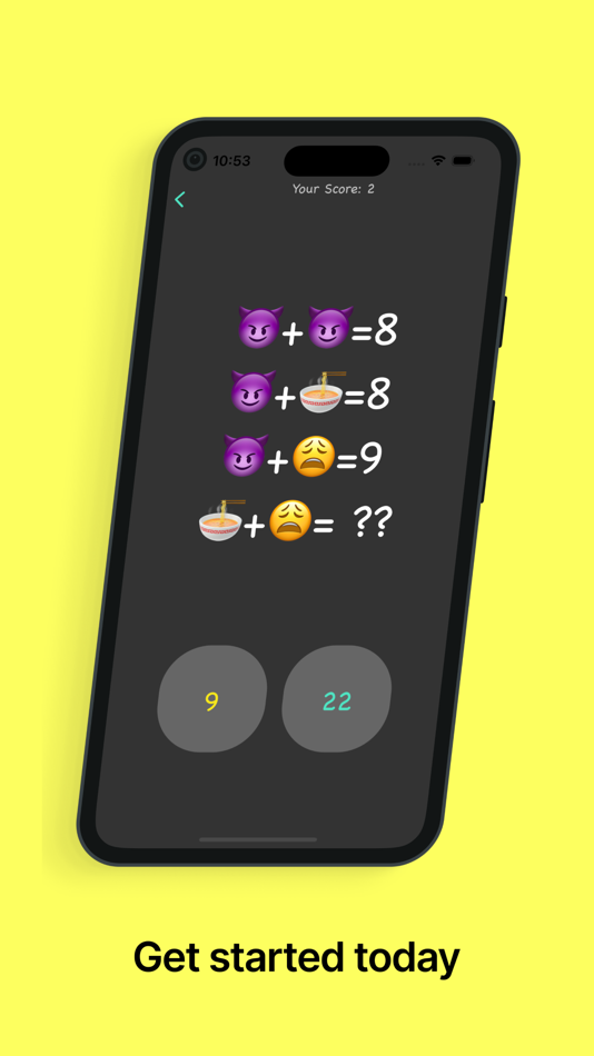 #5. MOJI Math - Emoji Fun Game (iOS) 由: Jonathan Zazove
