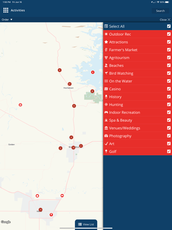 Visit BeaversBend CabinCountry iPad screenshot 4 - Travel app