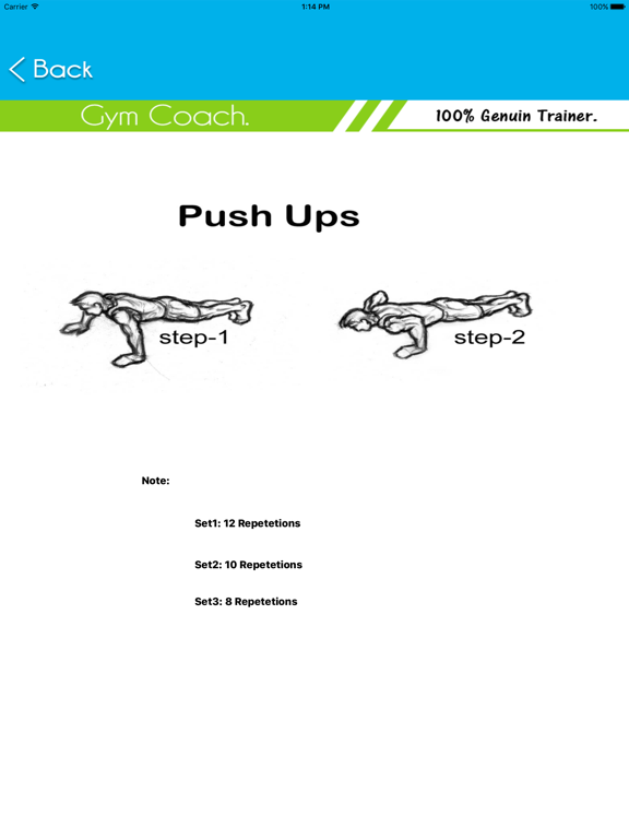 Gym Coach iPad screenshot 4 - Health & Fitness app