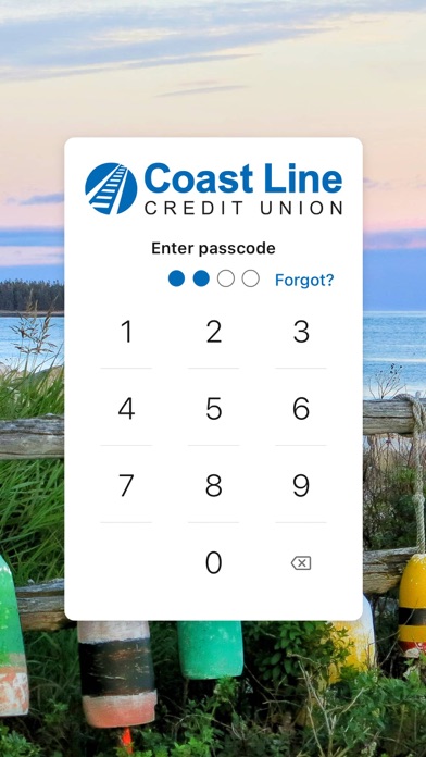 Coast Line Credit Union Screenshot