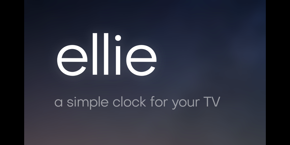 Ellie A Beautiful TV Clock on the App Store