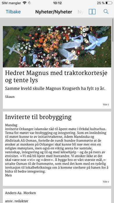 Avisa Sør-Trøndelag eAvis Screenshot