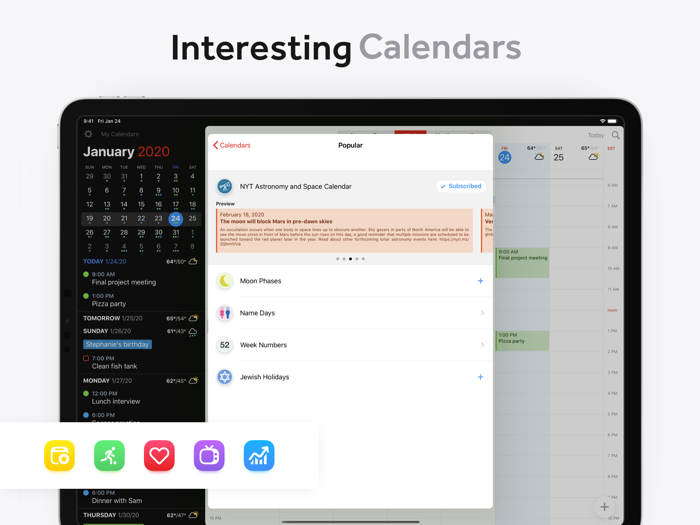 Fantastical Calendar