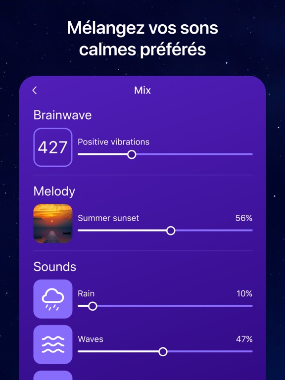 Screenshot #6 pour Mélodies relaxante et sons
