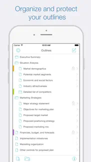 cloud outliner - nested lists iphone screenshot 3