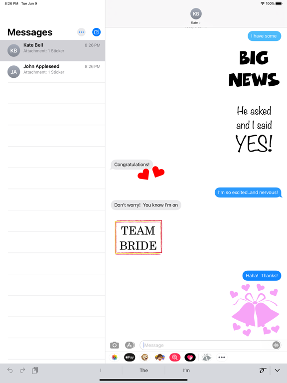 Screenshot #4 pour Engagement Sticker Pack