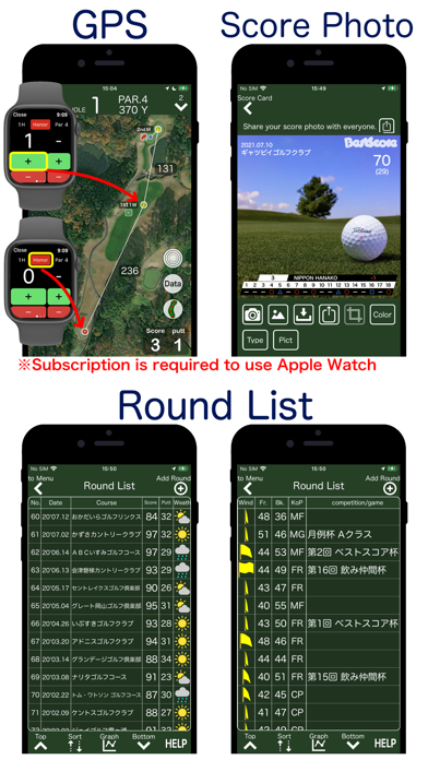 Best Score - Golf Score Manage Screenshot