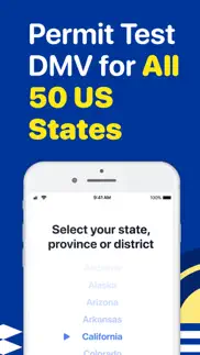 dmv 2024 permit practice test iphone screenshot 1