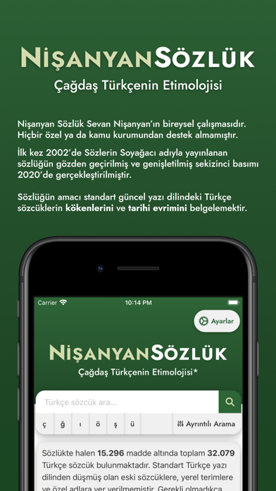 Nişanyan Sözlük Screenshot
