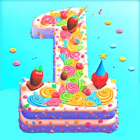 Ảnh chụp màn hình (7) Cake Craze 3D: Slice and Shape