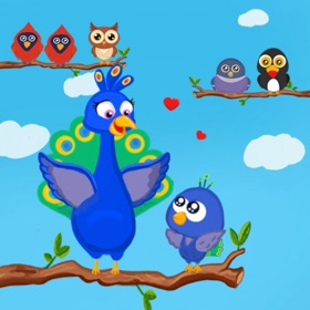Ảnh chụp màn hình (4) Baby bird sort : color puzzle
