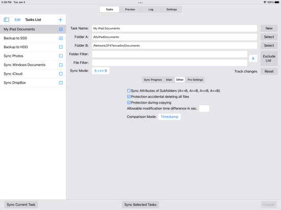 Sync Folders Pro iPad screenshot 6 - Business app