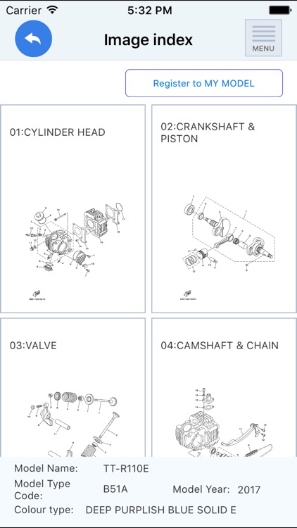 YAMAHA Parts Catalogue CAN