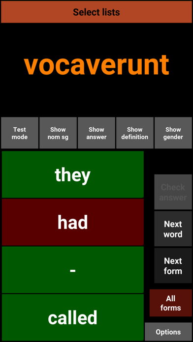 Latinista: Latin Inflections Screenshot
