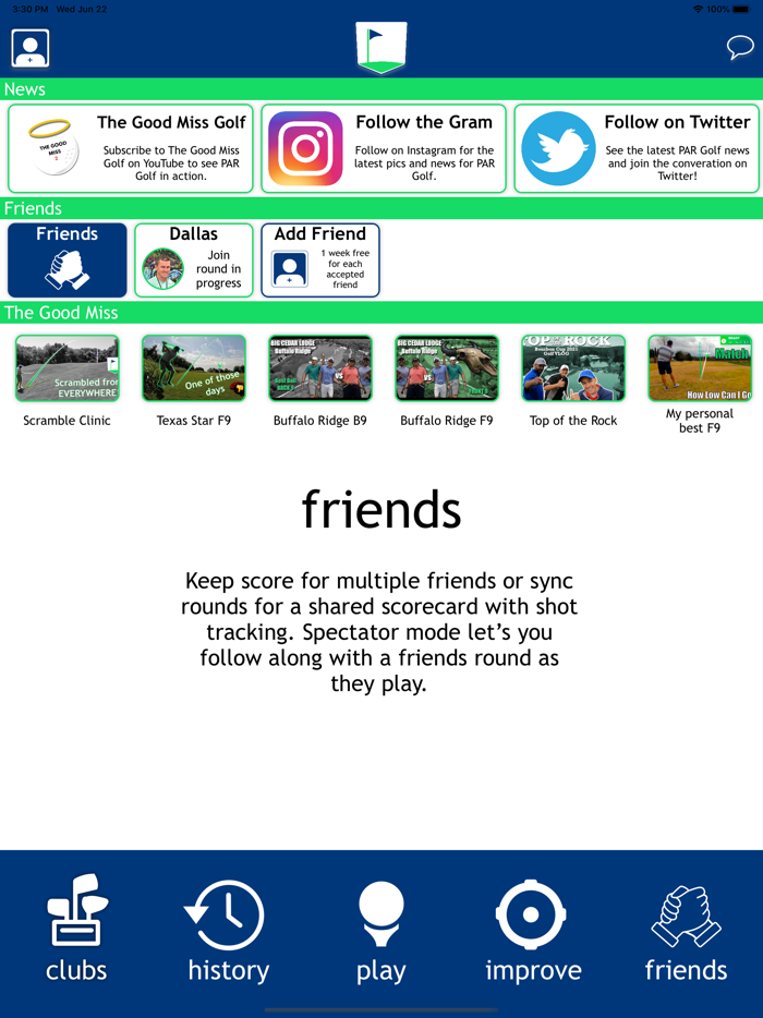 PAR Golf GPS Caddie and Practice