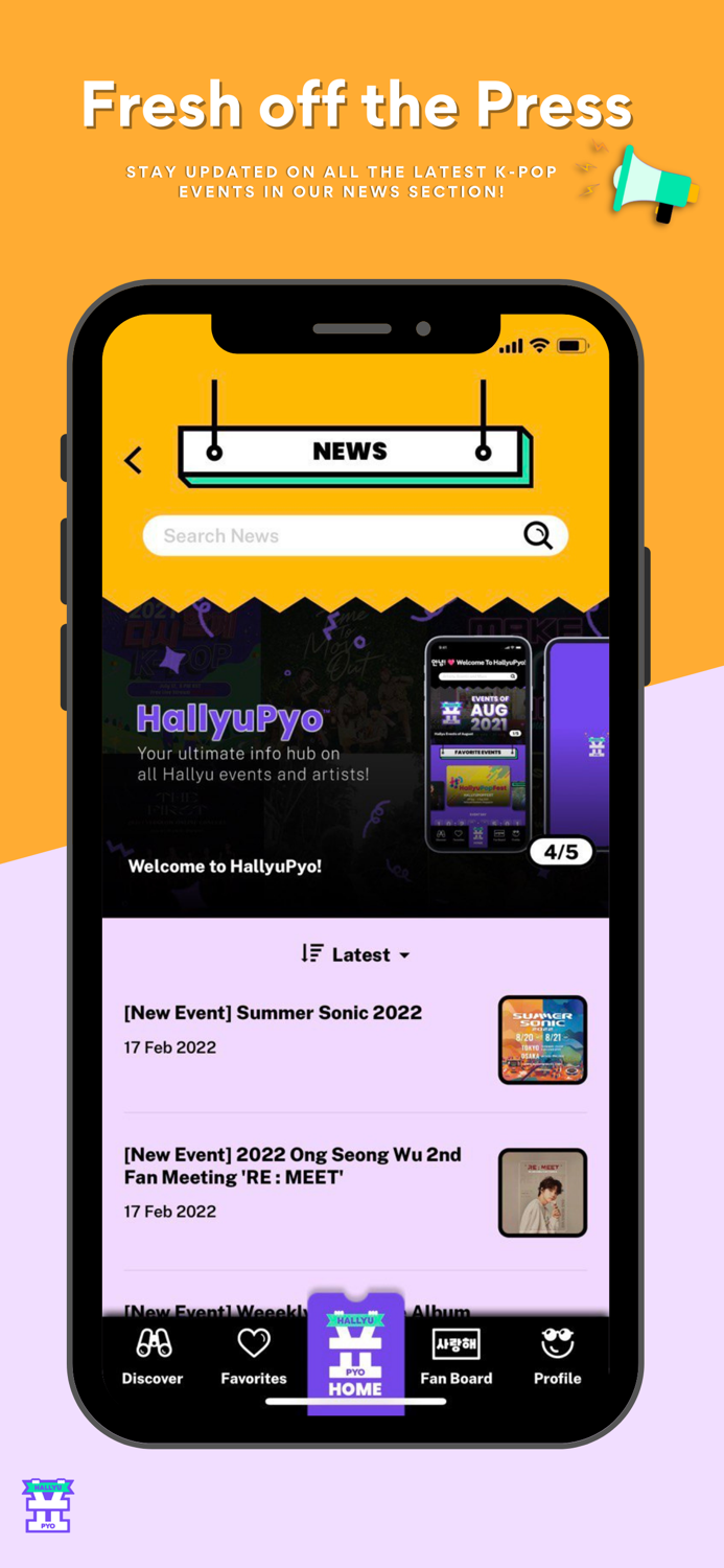 HallyuPyo Kpop Event Info App