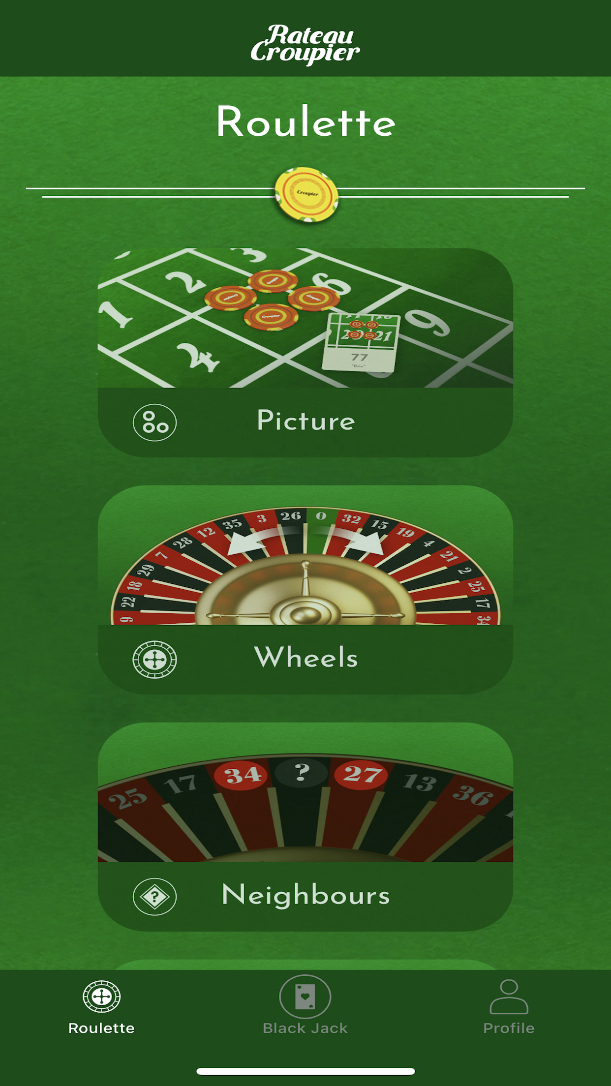 Croupier: Learn Roulette & BJ