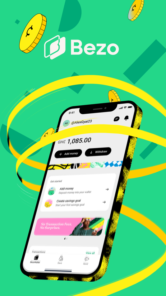 #1. Bezo - Save & Send Money (iOS) 由: Blott.io ltd