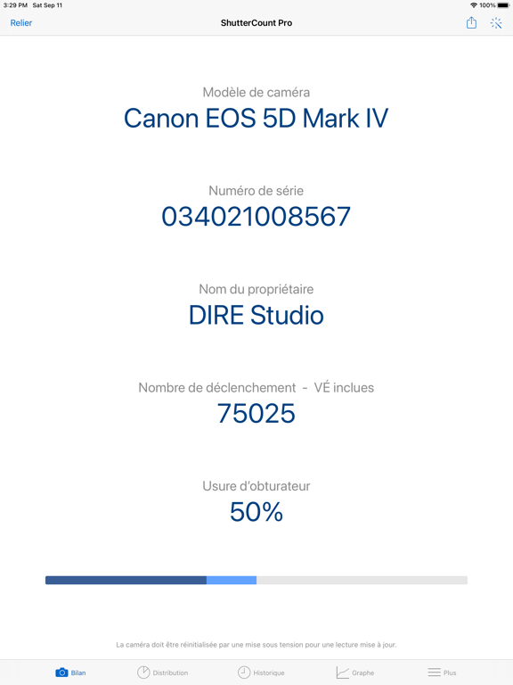 Screenshot #4 pour ShutterCount Pro Mobile