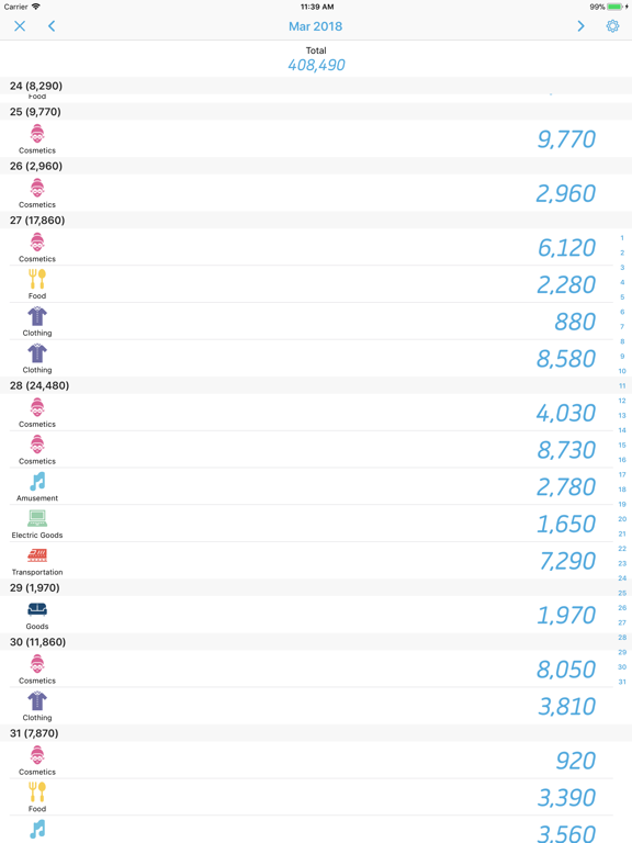 Screenshot #5 for Pay Chart