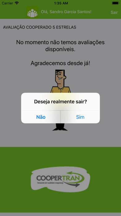 Coopertran Cooperado5Estrelas Screenshot
