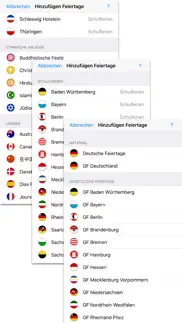 feiertage und schulferien de iphone screenshot 1