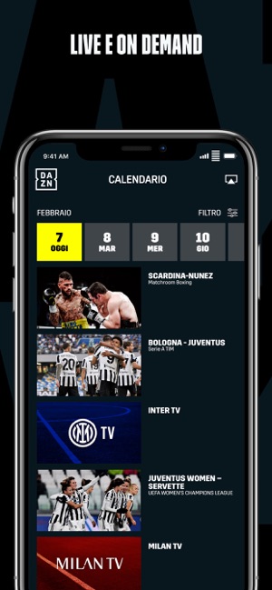 DAZN: Diretta Calcio e Sport su App Store