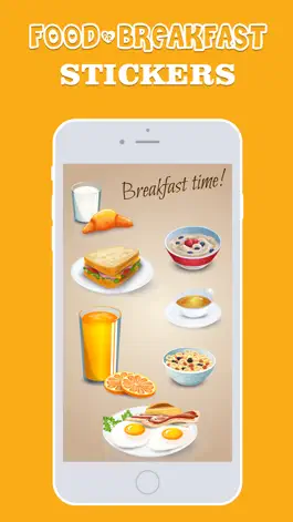Game screenshot Food and Breakfast Stickers mod apk