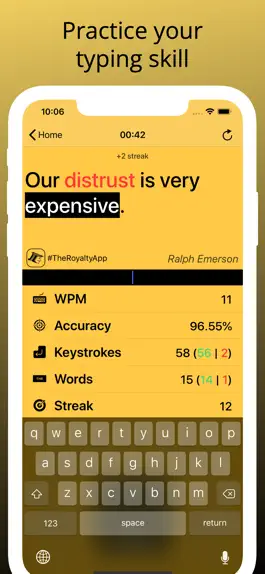 Game screenshot Typing Practice - Royalty mod apk