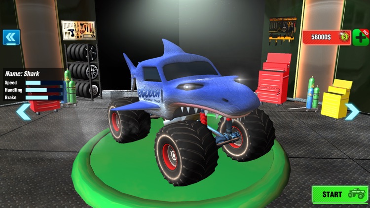 Monster Trucks Race Car Games