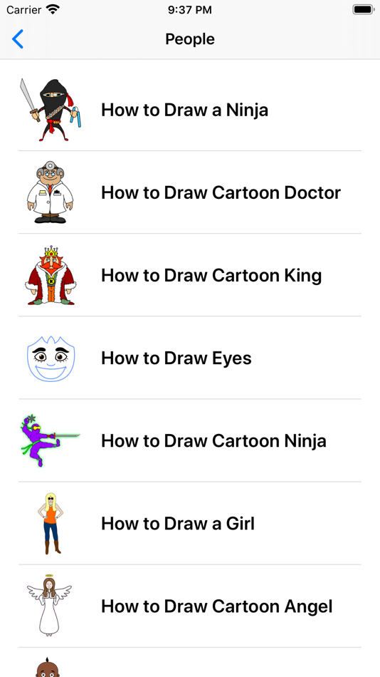 #6. Learn How To Draw Cartoons (iOS) 来自: Vinh Tran