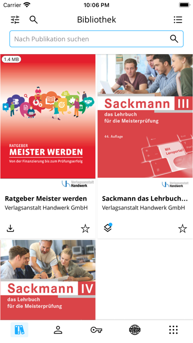 Sackmann digital Screenshot