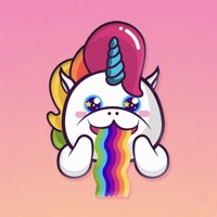 Rainbow Fatty Unicorn Stickers logo