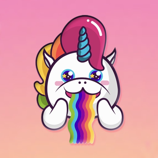 Rainbow Fatty Unicorn Stickers icon