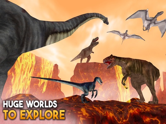 Jurassic Dinosaur Online Sim iPad app afbeelding 3