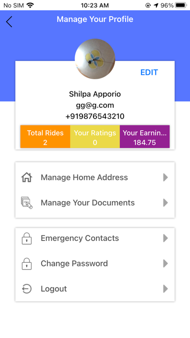 HAPY RIDE DRIVER Screenshot