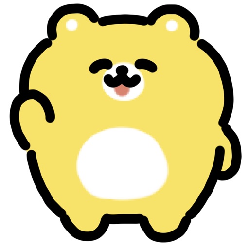 smile bear sticker