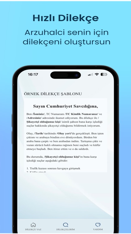 Arzuhalci - Dilekçe Yazıcı Pro screenshot-3