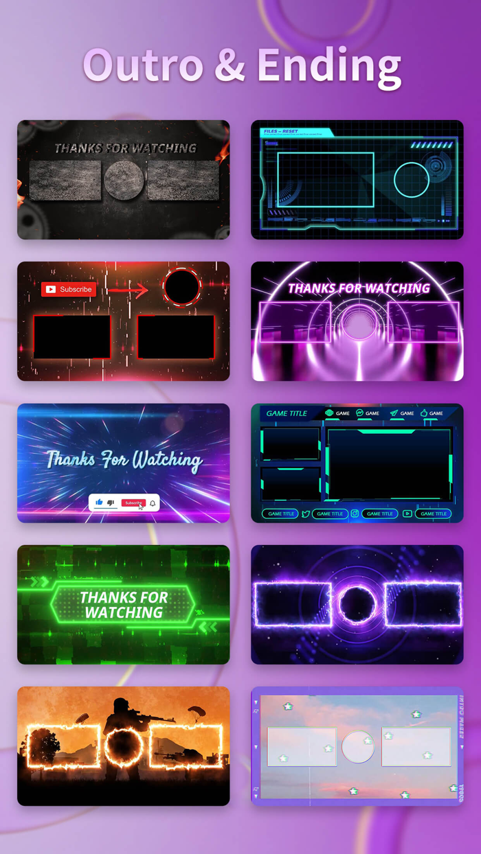 Intro Maker video intro outro