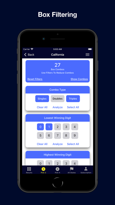 Pick 3 Pro - Lottery App Screenshot