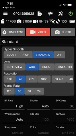 Game screenshot RSR BLE Remote for GoPro mod apk