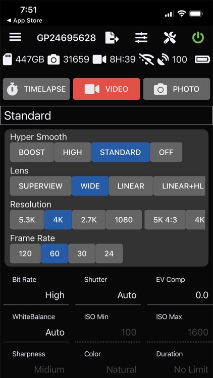 RSR BLE Remote for GoPro