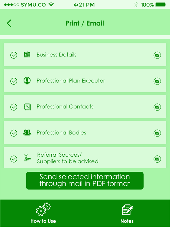 Contingency Plan-Professional iPad screenshot