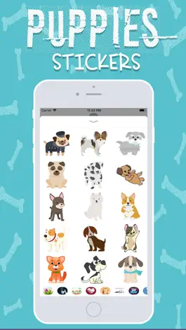 Game screenshot Cute Puppies Stickers! hack