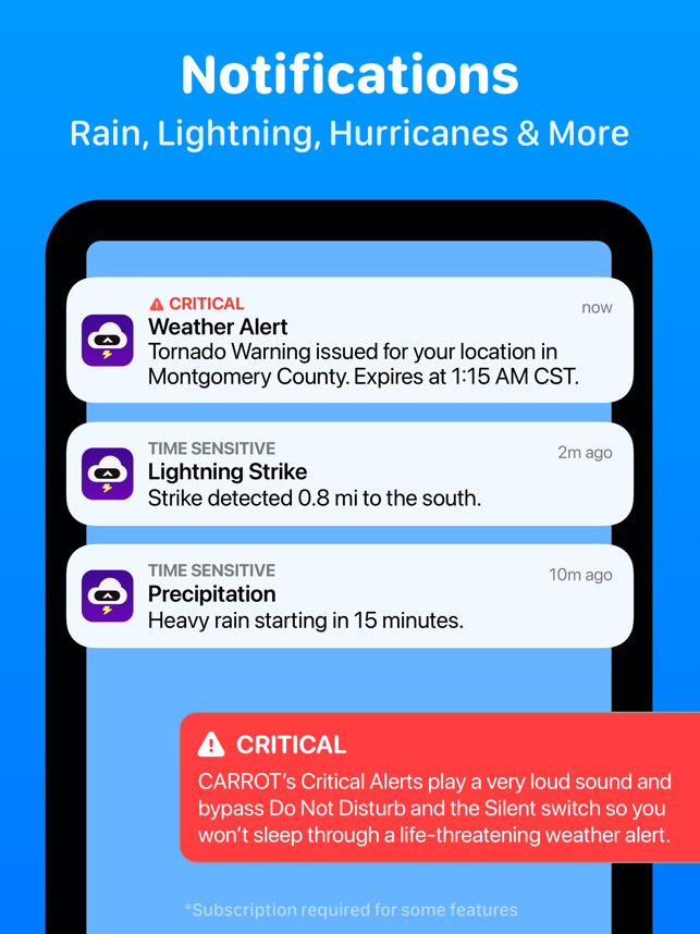 ‎CARROT Weather: Alerts & Radar Screenshot